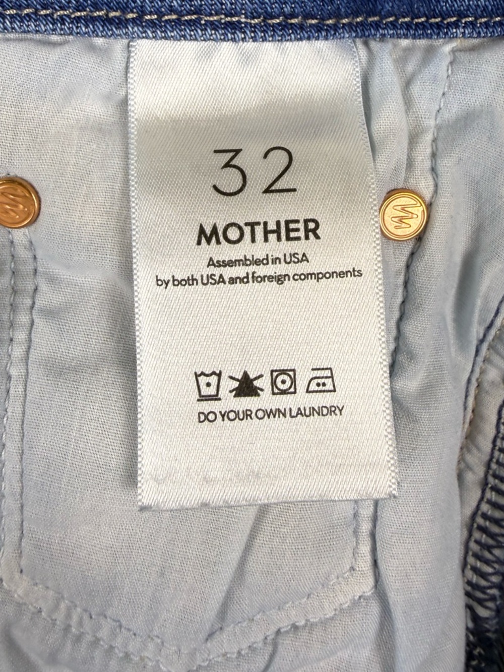 MOTHER Women’s The Roller Fray HR Wide Leg Jeans, Size: 32 - Picture 12 of 12